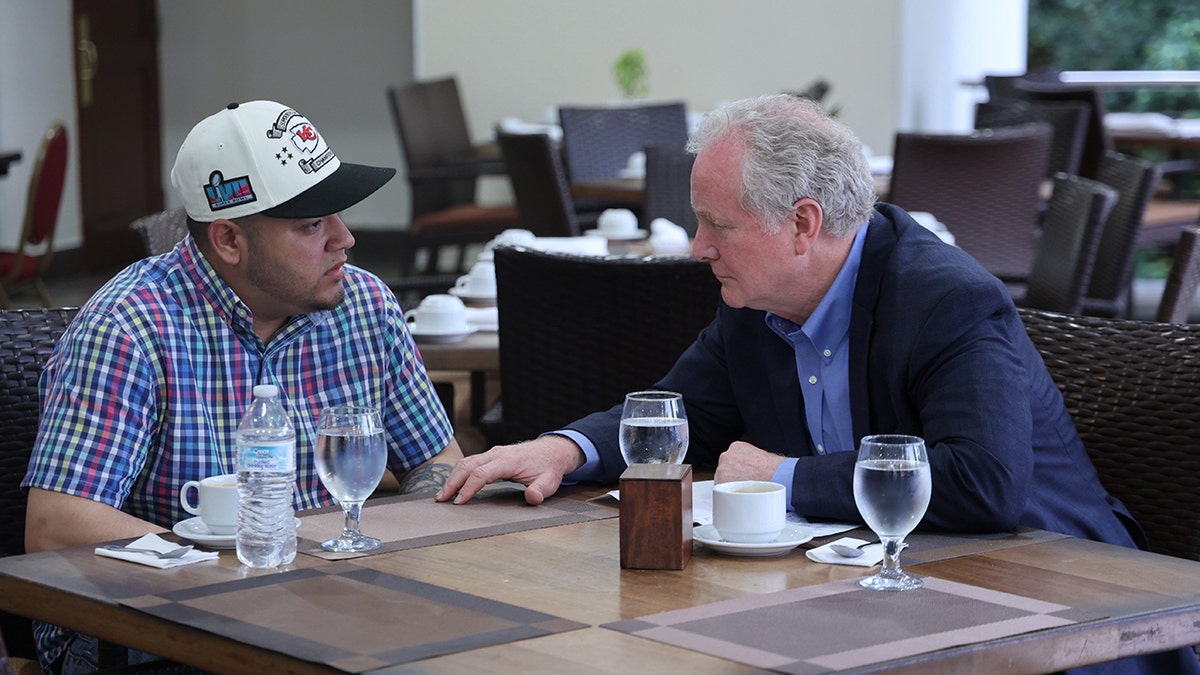 Senator Van Hollen and Kilmar Abrego Garcia in El Salvador