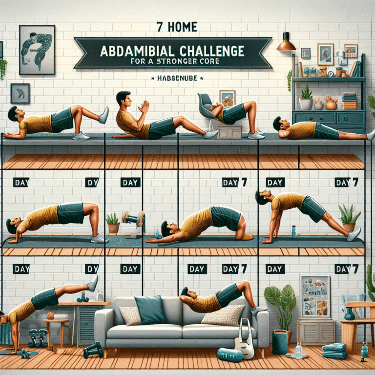Desafio de abdômen definido em casa: 7 dias para um core mais forte