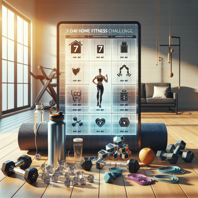 Desafio de 7 dias fitness em casa: Transforme-se em uma semana