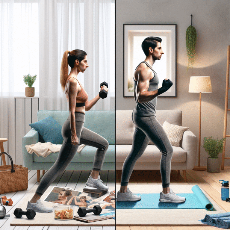 Os segredos de quem perdeu peso com exercícios em casa