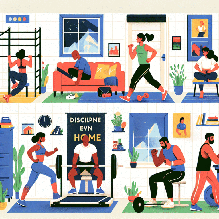 como manter a disciplina fitness mesmo em casa