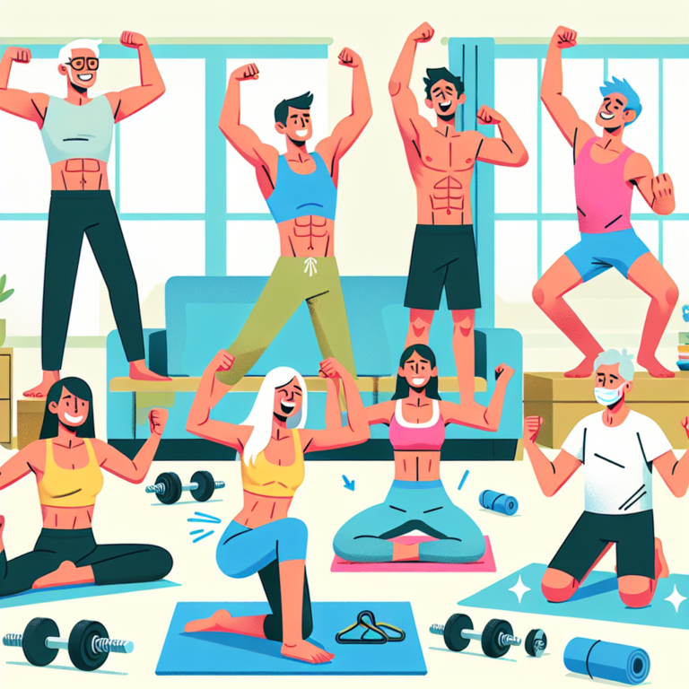 Depoimentos emocionantes de transformação física através de exercícios caseiros