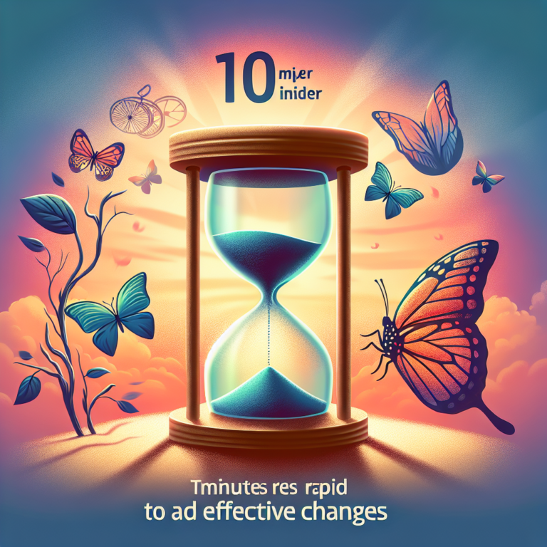 desafio de 10 minutos por dia: mudanças rápidas e eficazes