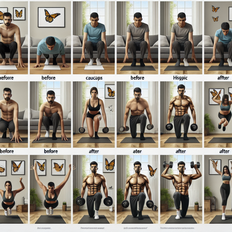 Depoimentos emocionantes de transformação física através de exercícios caseiros